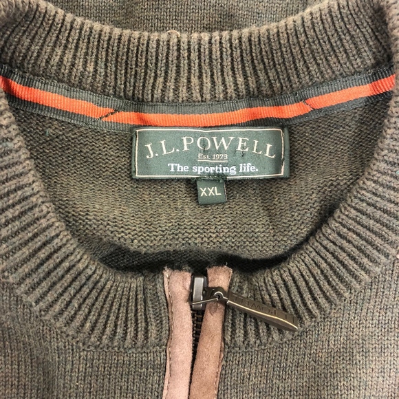 Mens XXL JL Powell 1/4 Zip Sweater - Picture 2 of 2
